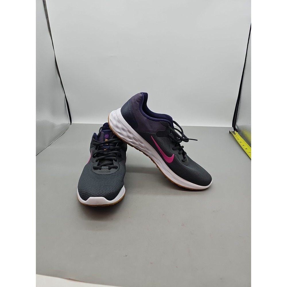 Nike Revolution 6 Anthracite/Vivid Purple DD8475–011 Men's size 10.5